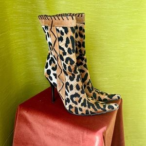 Casadei animal print ankle boots